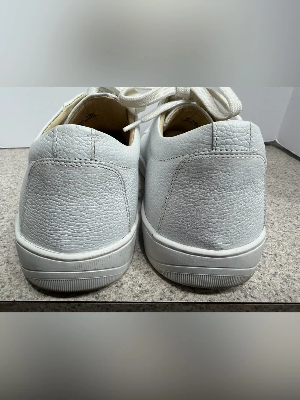 MERCANTI FIORENTINI White Leather Lace Up Sneakers - Men's Size 13M -White -5901